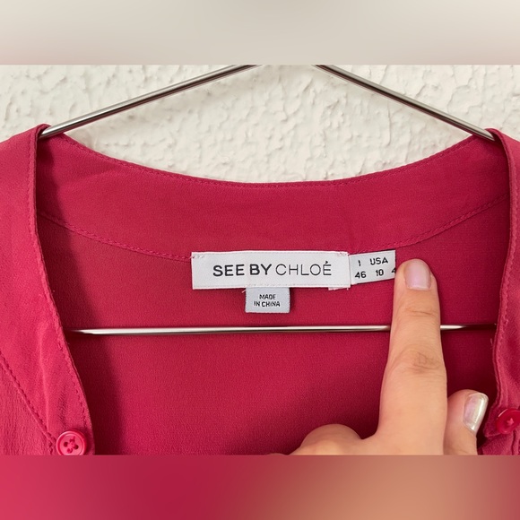 See by Chloe Pink Silk Dress - Picture 2 of 4